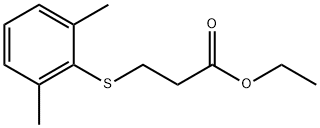 Propanoic acid, 3-[(2,6-dimethylphenyl)thio]-, ethyl ester Structure