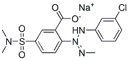 sodium 2-[3-(3-chlorophenyl)-1-methyltriazen-2-yl]-5-[(dimethylamino)sulphonyl]benzoate Structure