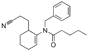 N-benzyl-N-[6-(2-cyanoethyl)-1-cyclohexenyl]pentanamide Structure