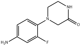 4-(4-Amino-2-fluorophenyl)-2-piperazinone Structure