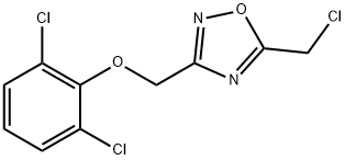 5-(CHLOROMETHYL)-3-[(2,6-DICHLOROPHENOXY)METHYL]-1,2,4-OXADIAZOLE Structure