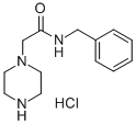 Piperazino-acetic acid-benzylamide hydrochloride Structure