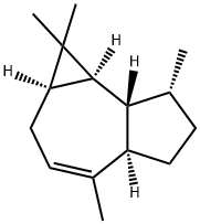 (1aalpha,4aalpha,7alpha,7abeta,7balpha)-(-)-1a,2,4a,5,6,7,7a,7b-octahydro-1,1,4,7-tetramethyl-1H-cycloprop[e]azulene Structure