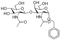 Benzyl 2-(AcetylaMino)-3-O-[2-(acetylaMino)-2-deoxy-β-D-glucopyranosyl]-2-deoxy-α-D-galactopyranoside Structure