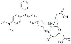 [4-[[4-(diethylamino)phenyl]phenylmethylene]-2,5-cyclohexadien-1-ylidene]diethylammonium hydrogen glutarate Structure