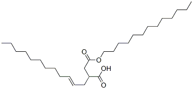 tridecyl hydrogen 2-dodecenylsuccinate Structure