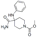 methyl 4-carbamoyl-4-(phenylamino)piperidine-1-carboxylate Structure
