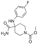 methyl 4-(carbamoyl)-4-[(4-fluorophenyl)amino]piperidine-1-carboxylate Structure