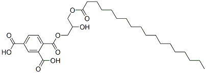 1-[2-hydroxy-3-[(1-oxooctadecyl)oxy]propyl] dihydrogen benzene-1,2,4-tricarboxylate  Structure