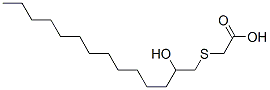 [(2-hydroxytetradecyl)thio]acetic acid Structure