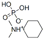cyclohexyldimethylammonium dihydrogen phosphate Structure