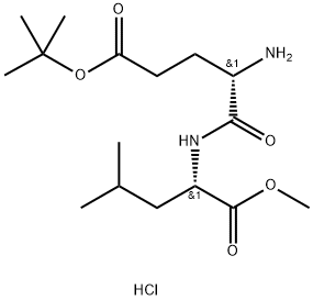 H-GLU(OTBU)-LEU-OME HCL Structure