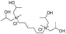 N,N'-hexane-1,6-diylbis[bis(2-hydroxypropyl)methylammonium] dichloride Structure