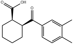 CIS-2-(3,4-DIMETHYLBENZOYL)CYCLOHEXANE-1-CARBOXYLIC ACID Structure