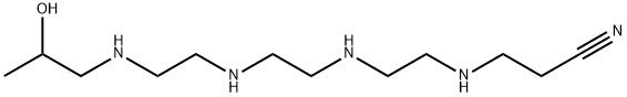 15-hydroxy-4,7,10,13-tetraazahexadecanenitrile  Structure