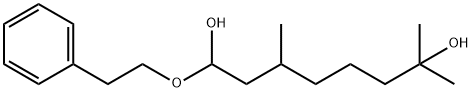 3,7-dimethyl-1-(2-phenylethoxy)octane-1,7-diol Structure