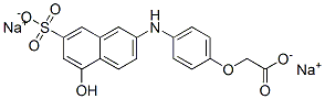 [4-[(5-hydroxy-7-sulpho-2-naphthyl)amino]phenoxy]acetic acid, sodium salt Structure