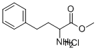 DL-HOMOPHENYLALANINE METHYL ESTER HYDROCHLORIDE Structure