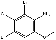 3-Chloro-2,4-dibromo-6-methoxyaniline Structure