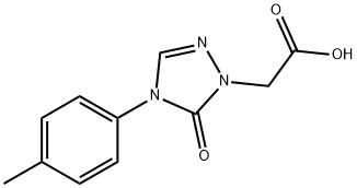 1H-1,2,4-Triazole-1-acetic acid, 4,5-dihydro-4-(4-Methylphenyl)-5-oxo- Structure