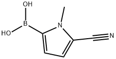 5-cyano-1-methyl-1H-pyrrol-2-ylboronic acid Structure
