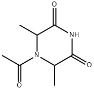 2,6-Piperazinedione,  4-acetyl-3,5-dimethyl- Structure
