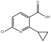 6-Chloro-2-cyclopropylnicotinic acid Structure