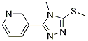 3-(4-METHYL-5-METHYLTHIO-4H-1,2,4-TRIAZOL-3-YL)PYRIDINE Structure