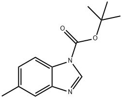 1H-BenziMidazole-1-carboxylic acid, 5-Methyl-, 1,1-diMethylethyl ester Structure