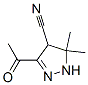 1H-Pyrazole-4-carbonitrile, 3-acetyl-4,5-dihydro-5,5-dimethyl- (9CI) Structure