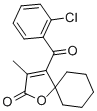 1-Oxaspiro(4.5)dec-3-en-2-one, 4-(2-chlorobenzoyl)-3-methyl- Structure