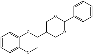 5-((2-METHOXYPHENOXY)METHYL)-2-PHENYL-1,3-DIOXANE Structure