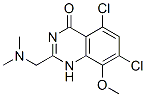 4(1H)-Quinazolinone,  5,7-dichloro-2-[(dimethylamino)methyl]-8-methoxy-  (9CI) Structure