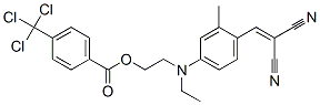2-[[4-(2,2-dicyanovinyl)-3-methylphenyl]ethylamino]ethyl 4-(trichloromethyl)benzoate Structure
