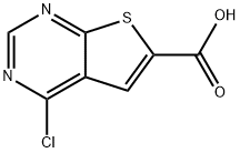 4-chlorothieno[2,3-d]pyriMidine-6-carboxylic acid Structure