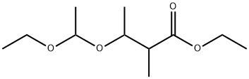 Butanoic acid, 3-(1-ethoxyethoxy)-2-methyl-, ethyl ester Structure