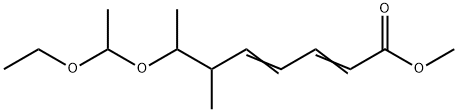 2,4-Octadienoic acid, 7-(1-ethoxyethoxy)-6-methyl-, methyl ester Structure