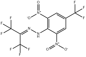 N-(1,1,1,3,3,3-hexafluoropropan-2-ylideneamino)-2,6-dinitro-4-(trifluo romethyl)aniline Structure