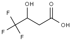 (RS)-4,4,4-TRIFLUORO-3-HYDROXYBUTYRIC ACID Structure