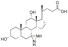 3α,12-α-Dihydroxy-7-diazirdinecholanic Acid Structure