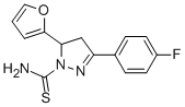 3-(4-FLUOROPHENYL)-5-(FURAN-2-YL)-4,5-DIHYDRO-1H-PYRAZOLE-1-CARBOTHIOAMIDE Structure