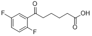 6-(2,5-DIFLUOROPHENYL)-6-OXOHEXANOIC ACID Structure