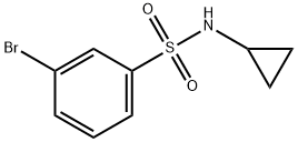 3-BROMO-N-CYCLOPROPYLBENZENESULPHONAMIDE 98 Structure