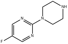Pyrimidine, 5-fluoro-2-(1-piperazinyl)- (9CI) Structure