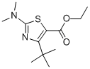2-(DIMETHYLAMINO)-4-(1,1-DIMETHYLETHYL)-5-THIAZOLECARBOXYLIC ACID ETHYL ESTER Structure