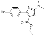4-(4-BROMOPHENYL)-2-(DIMETHYLAMINO)-5-THIAZOLECARBOXYLIC ACID ETHYL ESTER Structure