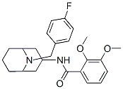 2,3-dimethoxy-N-(9-(4-fluorobenzyl)-9-azabicyclo(3.3.1)nonan-3-yl)benzamide Structure