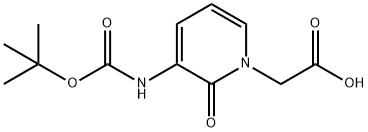 BOC-3-AMINO-1-CARBOXYMETHYL-PYRIDIN-2-ONE Structure