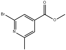 METHYL 2-BROMO-6-METHYLISONICOTINATE Structure
