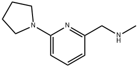 N-Methyl-N-[(6-pyrrolidin-1-ylpyridin-2-yl)methyl]amine Structure
